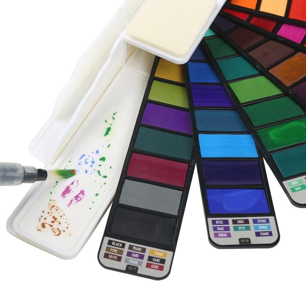 Rotatable Watercolor Palette For Artists ( 42 colors )