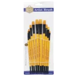 Keep Smiling Paint Brush Set Flat Pack of 10