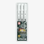 Sakura White Gelly Roll Pen Pack Of 3