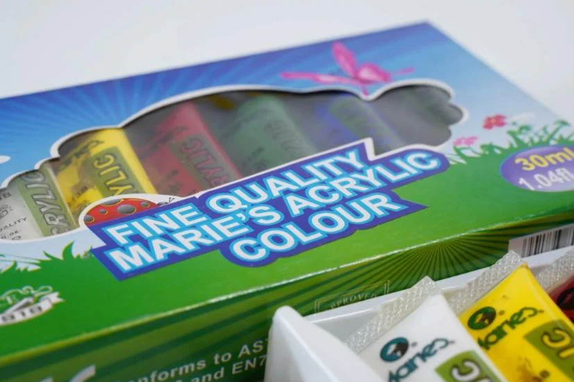 Marie's Best Quality Basic Acrylic Paint Set Of 6 Tubes - 30 ml Tubes