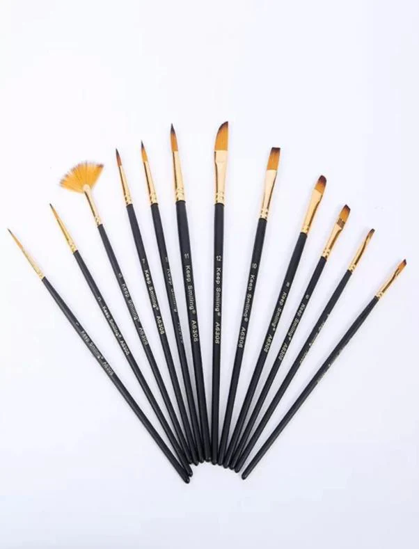 Keep smiling Mix artist brushes set 12 pcs