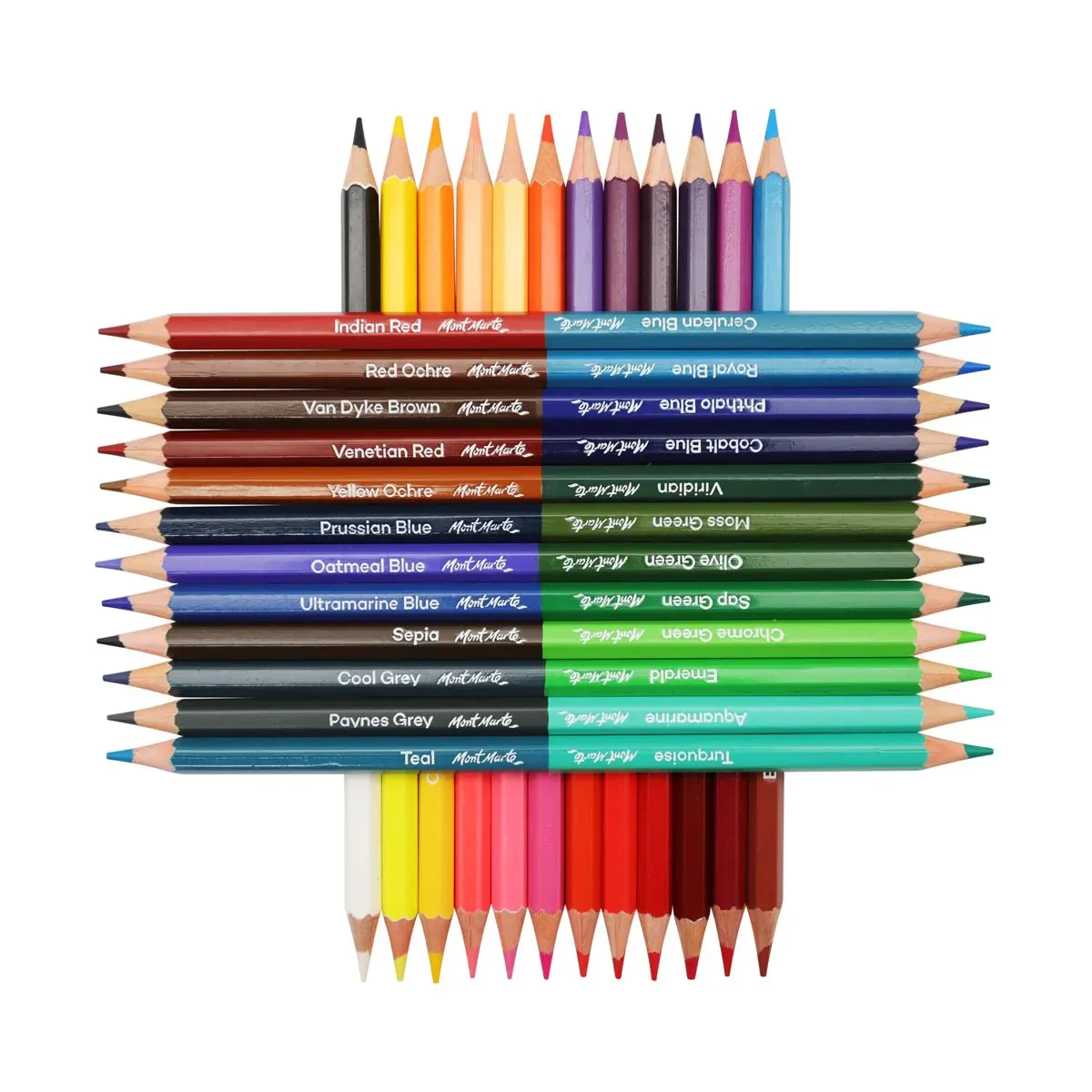 Mont Marte Duo Color Pencils Signature - Set of 24
