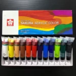 Sakura Acrylic Paint Set of 12 Tubes - 20 ml