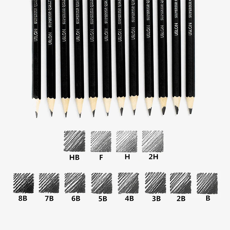 Ulson Graded Sketch Pencils - Set Of 12