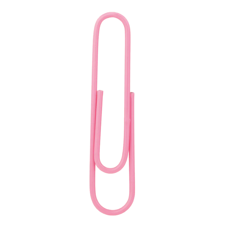Deli 100Pcs Colored Paper Clip 33mm Box E39716