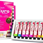 MONT MARTE Fluorescent Paint Set (8 X 18ml)