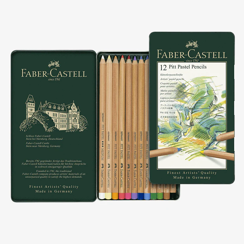 Faber-Castell-Pitt-Pastel-Pencils---Tin-of-12 (1)