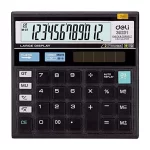 Deli E39231 120-Check Calculator 12 Digit - Black
