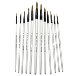 Keep Smiling Round Paint Brush Set (12 Pcs)