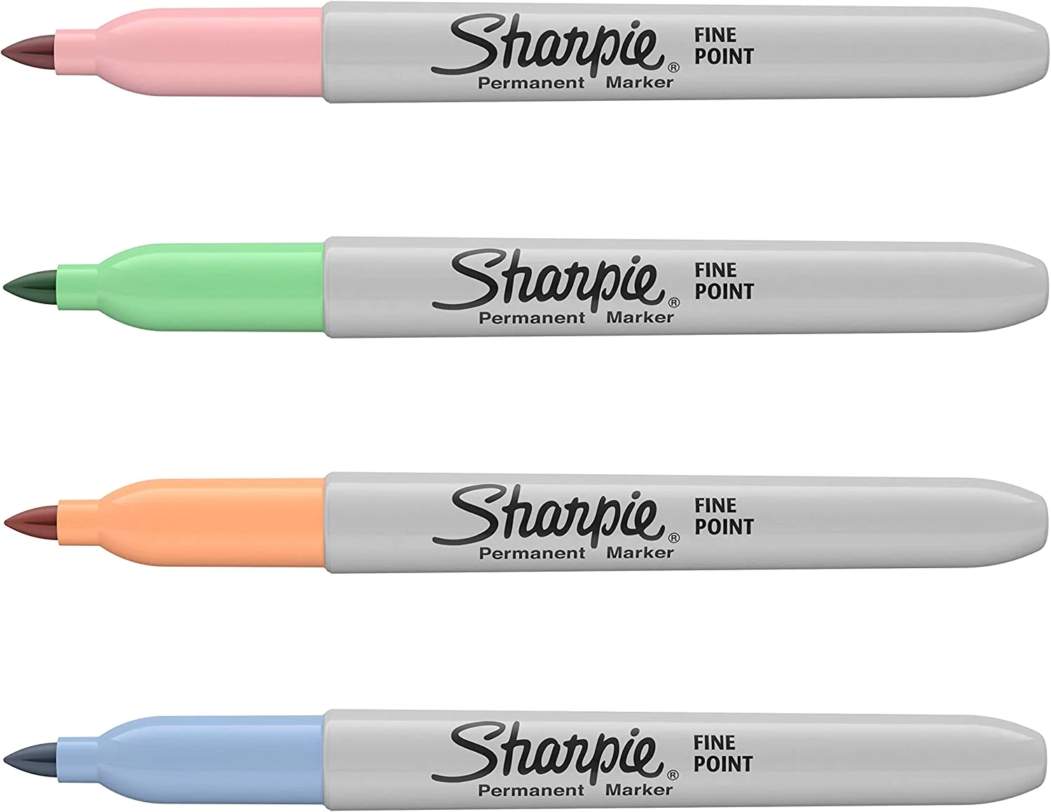 Sharpie Permanent Markers Fine Point Pack of 4