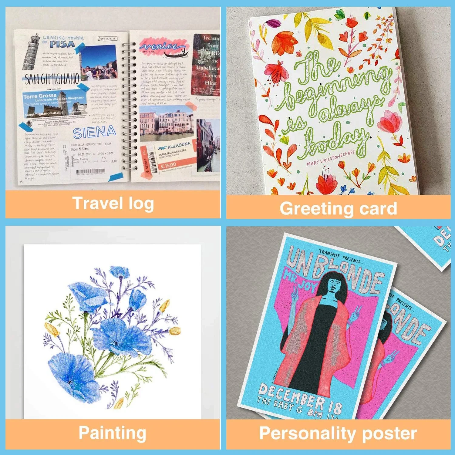 Keep Smiling Outline Marker Pack of 10