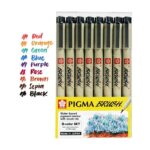 Sakura Pigma Brush Set - Pack Of 8 Colour