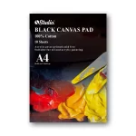 A4  Studio Black Canvas Pad